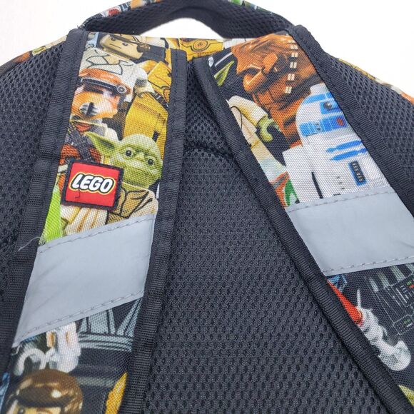 LEGO Star Wars Backpack 17″ x 12″ x 5″ Minifig Print School Travel Bag - Picture 6 of 7